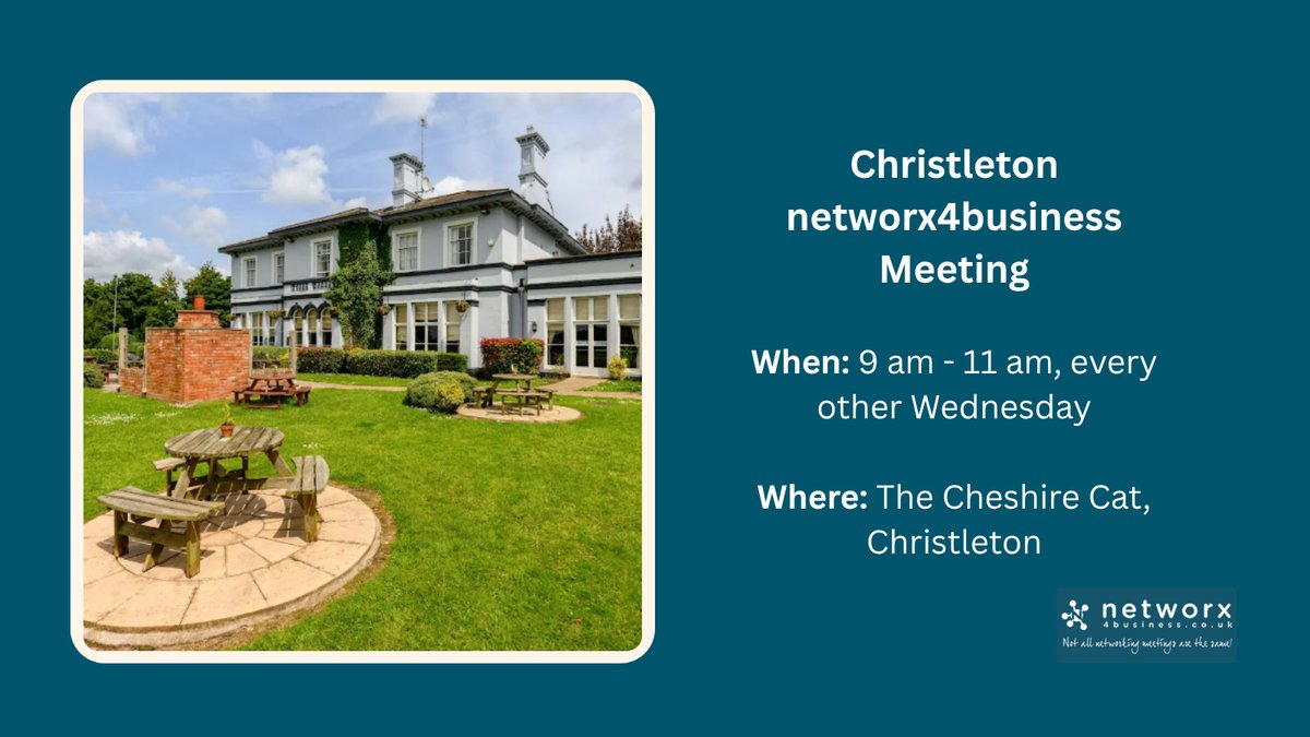 Connect, chat &amp; collaborate! Join us this Wednesday, 14th January (9–11am) at The Cheshire Cat, Christleton for relaxed, friendly networking that really delivers.

Friendly vibes
Real local connections
Your first visit is FREE:

trybooking.com/uk/events/land…