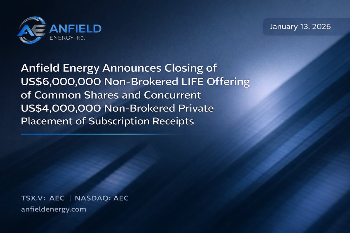Anfield Energy Inc. tweet media