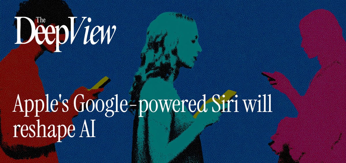 jasonhiner's tweet image. Is @Apple conceding the #AI lead to @Google — or making the smartest move in consumer AI?
By using #Gemini under the hood, Apple may finally unlock a better #Siri at massive scale.
My take (on @TheDeepView) 👇
thedeepview.com/articles/apple…