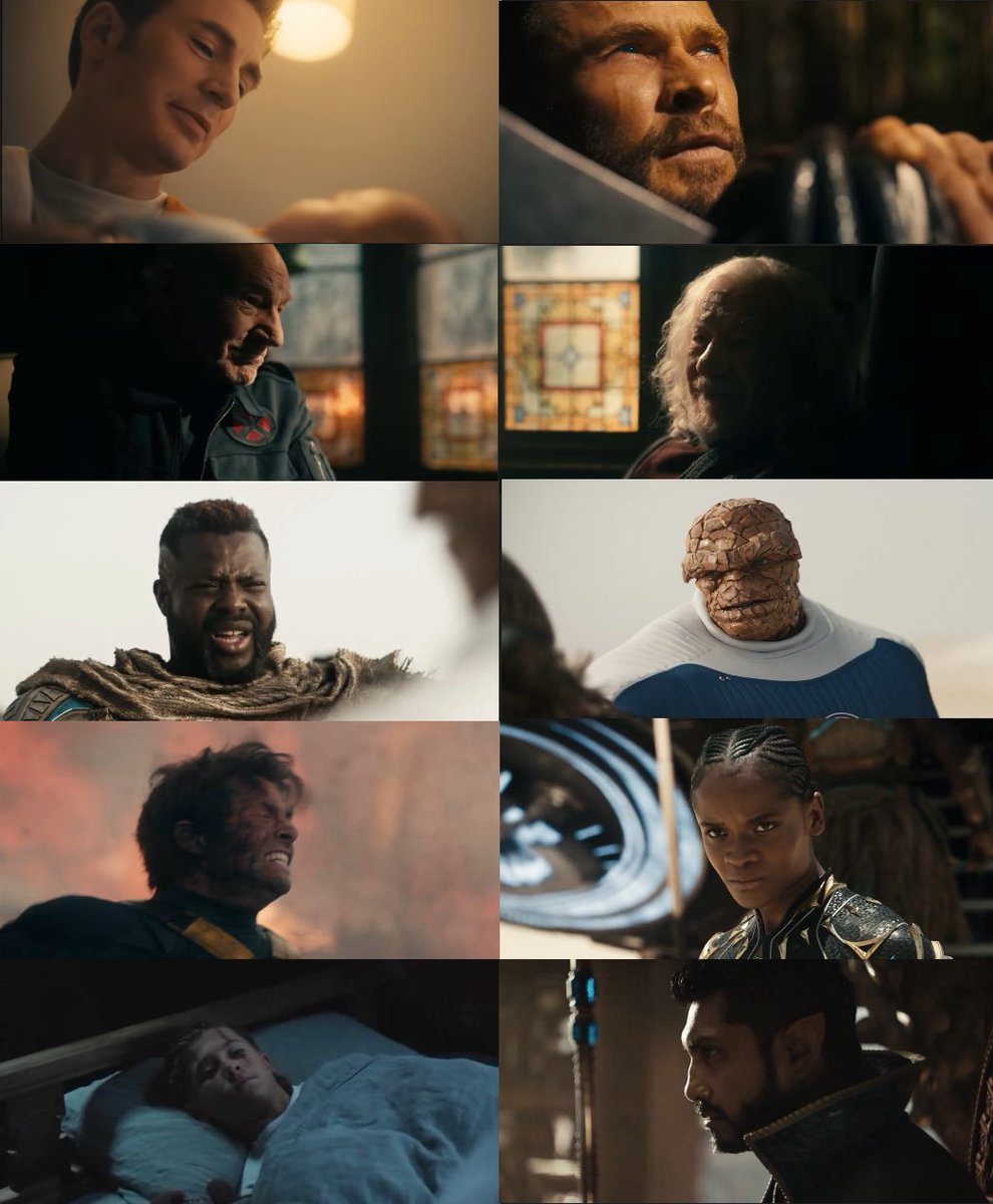 DiscussingFilm's tweet image. First look at every character in ‘AVENGERS: DOOMSDAY’ revealed so far:

• Chris Evans as Steve Rogers
• Chris Hemsworth as Thor
• Patrick Stewart as Professor X
• Ian McKellen as Magneto
• Winston Duke as M’Baku
• Ebon Moss-Bachrach as The Thing
• James Marsden as Cyclops…