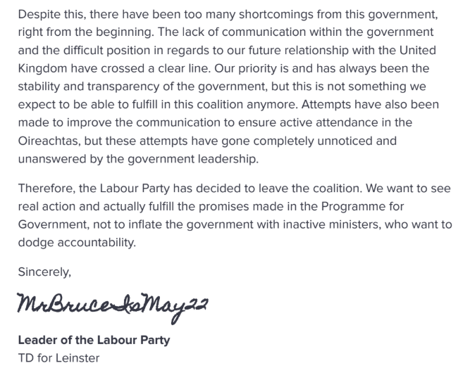 🚨BREAKING NEWS
Labour Party PULL OUT of coalition