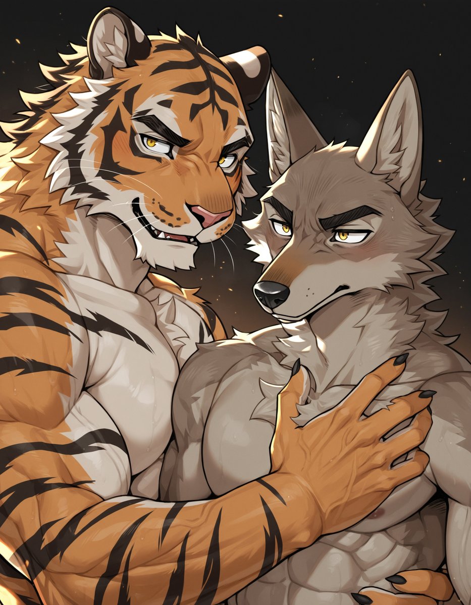 TadatomoAI's tweet photo. Friend
Character : Tiger, Coyote
#Furry #AIart https://t.co/YrSL3a6gAG