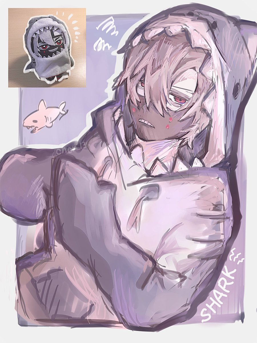 #毎月13日はサーティーンの日 
🦈着ぐるみ着せたくて…
⚠️捏造