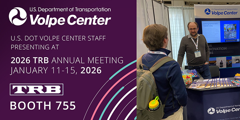 VolpeUSDOT's tweet image. It’s a packed Tuesday at the @NASEMTRB’s #TRBAM at the Washington Convention Center.

Find out where to catch our transportation innovation staff live throughout the day: is.gd/OVcUtf

Then stop by Booth #755 to learn about our AI-driven transformations—and how the