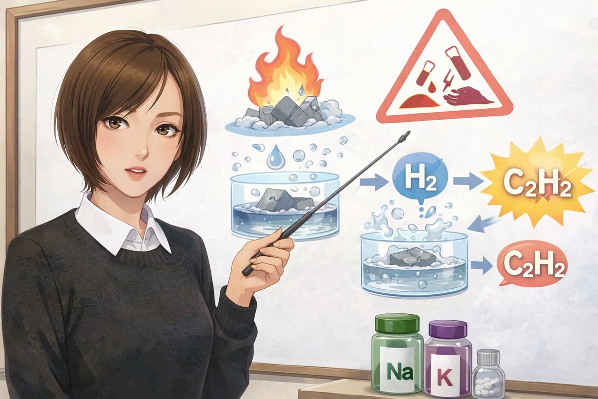 第3類危険物は自然発火性物質・禁水性物質であり、水と反応して可燃性ガスを発生する性質が共通する。可燃性・不燃性の両方が存在し、比重も一定ではない。禁水性のため水溶液の性状を論じるのは不適切であり、強力な酸化剤になることも共通性状ではない。
#危険物取扱者甲種