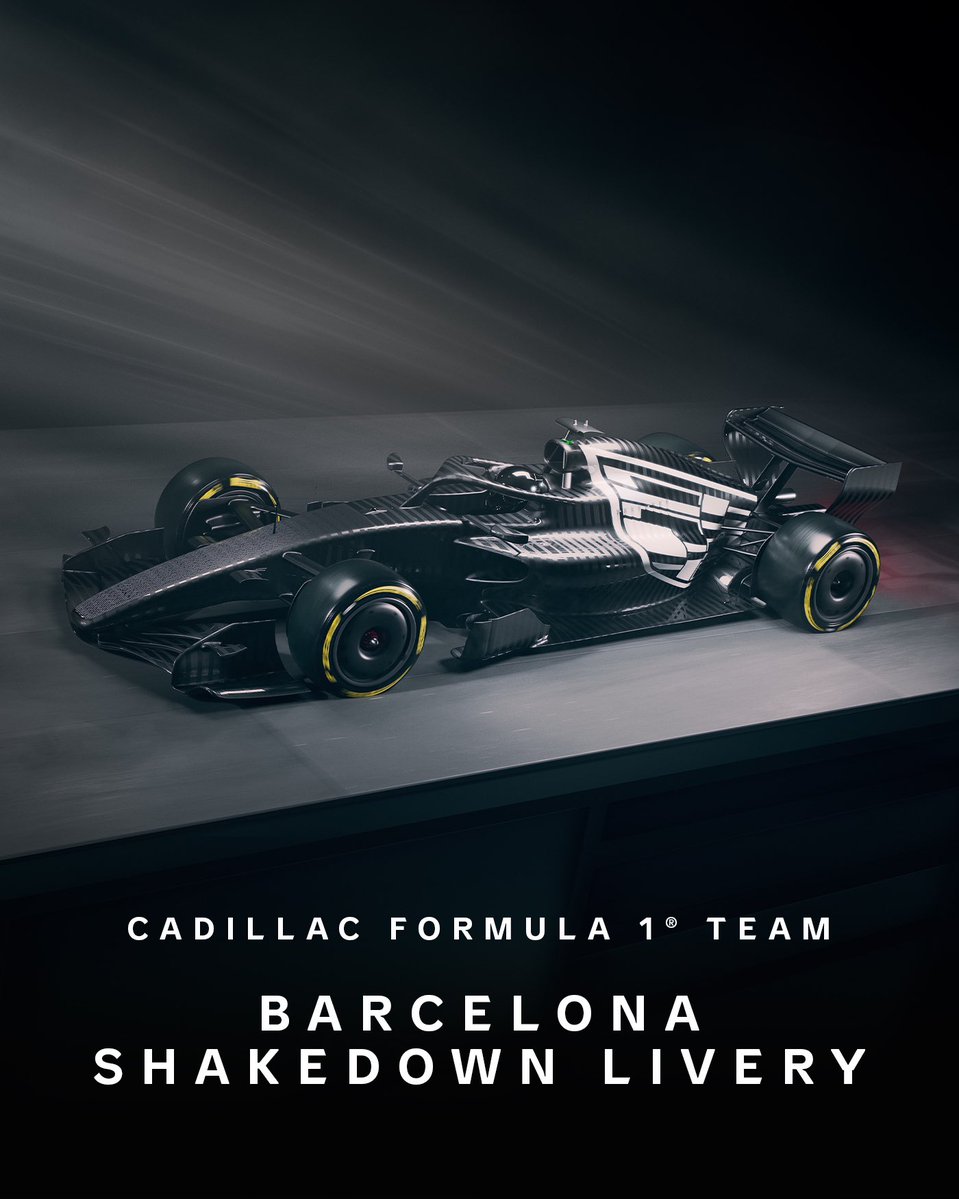 Cadillac_F1's tweet image. This is our Barcelona Shakedown livery. Here's what that means: