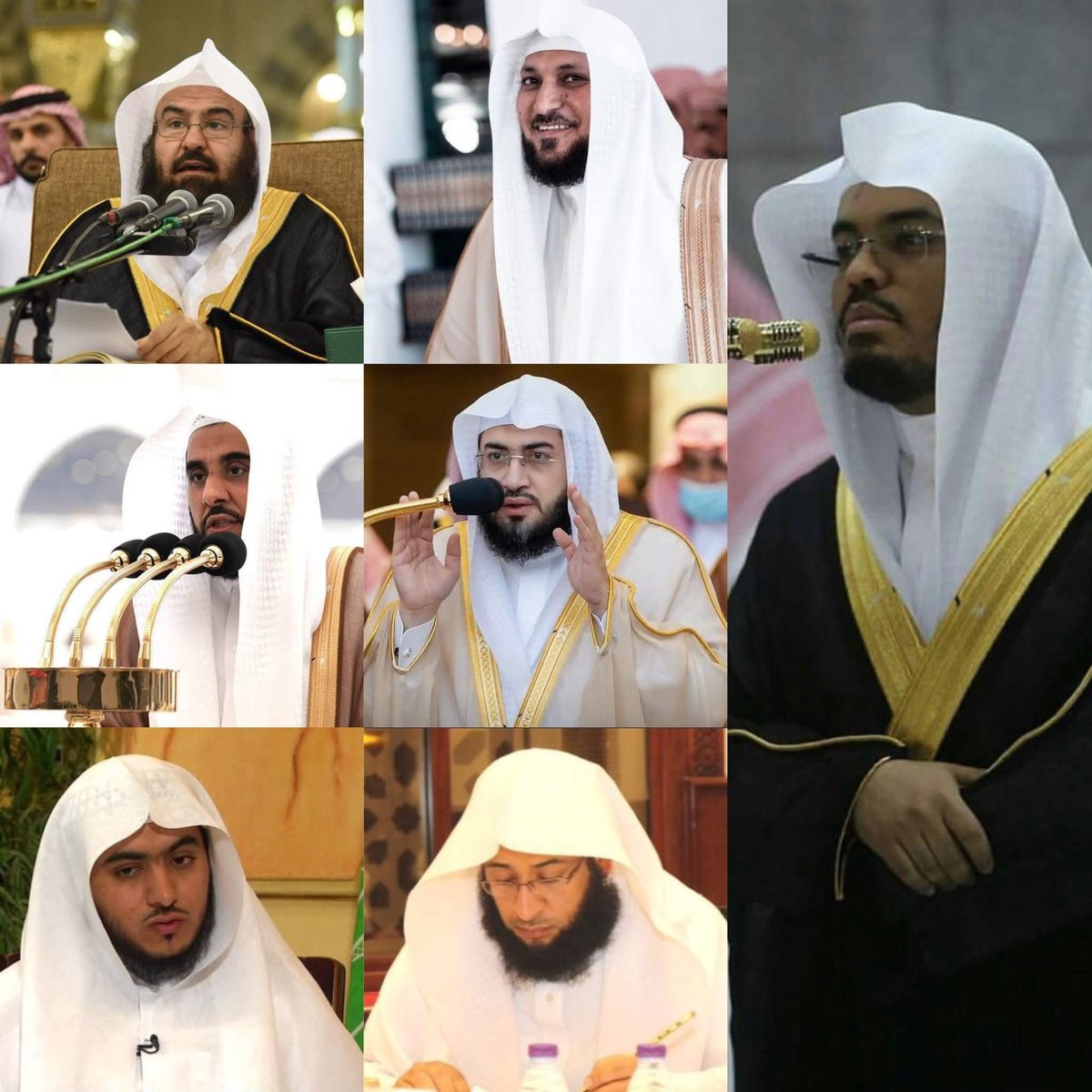 insharifain's tweet image. Imams leading Taraweeh Prayers in Masjid Al Haram, Makkah in Ramadan 1447/ 2026

1- President Sheikh Abdur Rahman As Sudais
2- Sheikh Maher Al Muaiqly
3- Sheikh Abdullah Juhany
4- Sheikh Bandar Baleelah
5- Sheikh Yasir Ad Dawsary 
6- Sheikh Badr Al Turki
7-Sheikh Waleed Al…