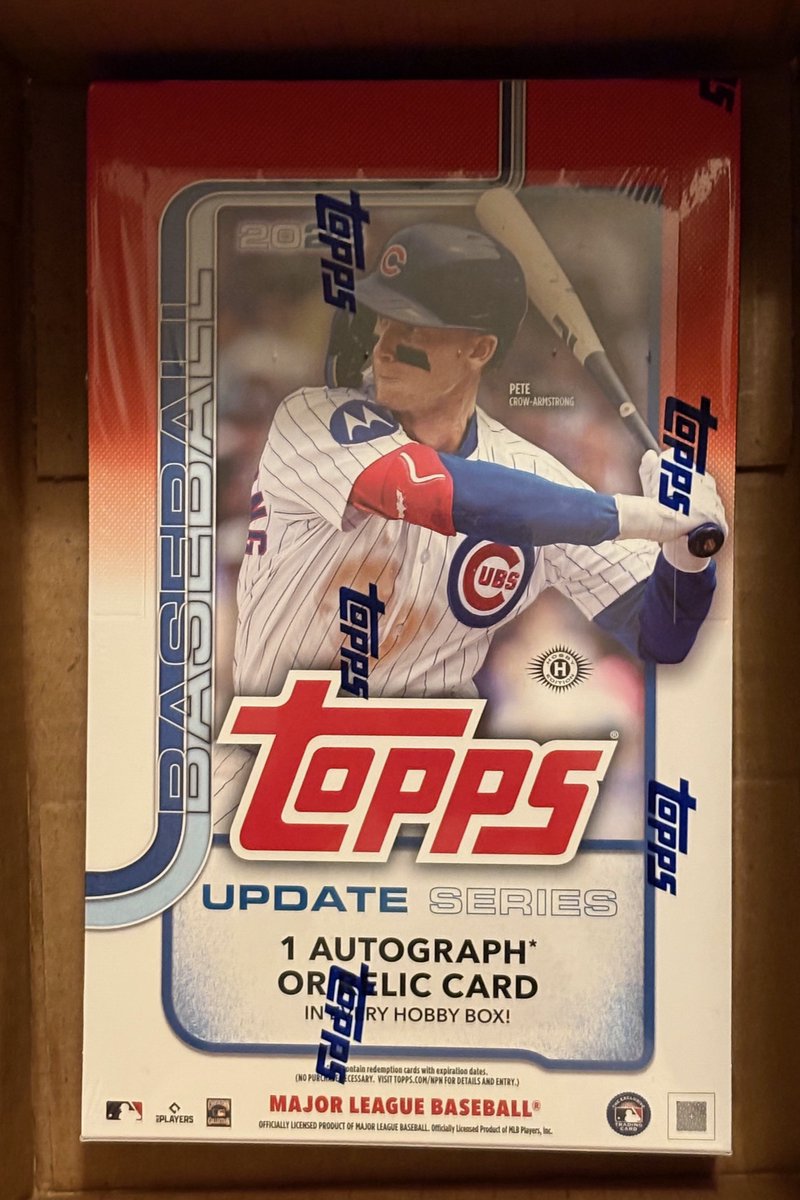 CardPurchaser's tweet image. Who wants a 2025 Topps Update Hobby Box? 

- Follow @CardPurchaser
- Repost this post!
- Name your favorite baseball team in replies!

Winner drawn 1/15 at 9pm central! US shipping please! Scroll my feed everyday!