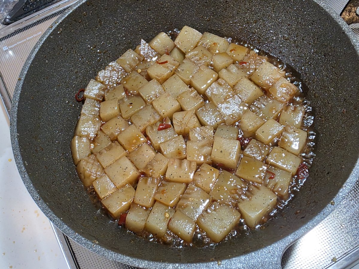 こんにゃく炒めました。