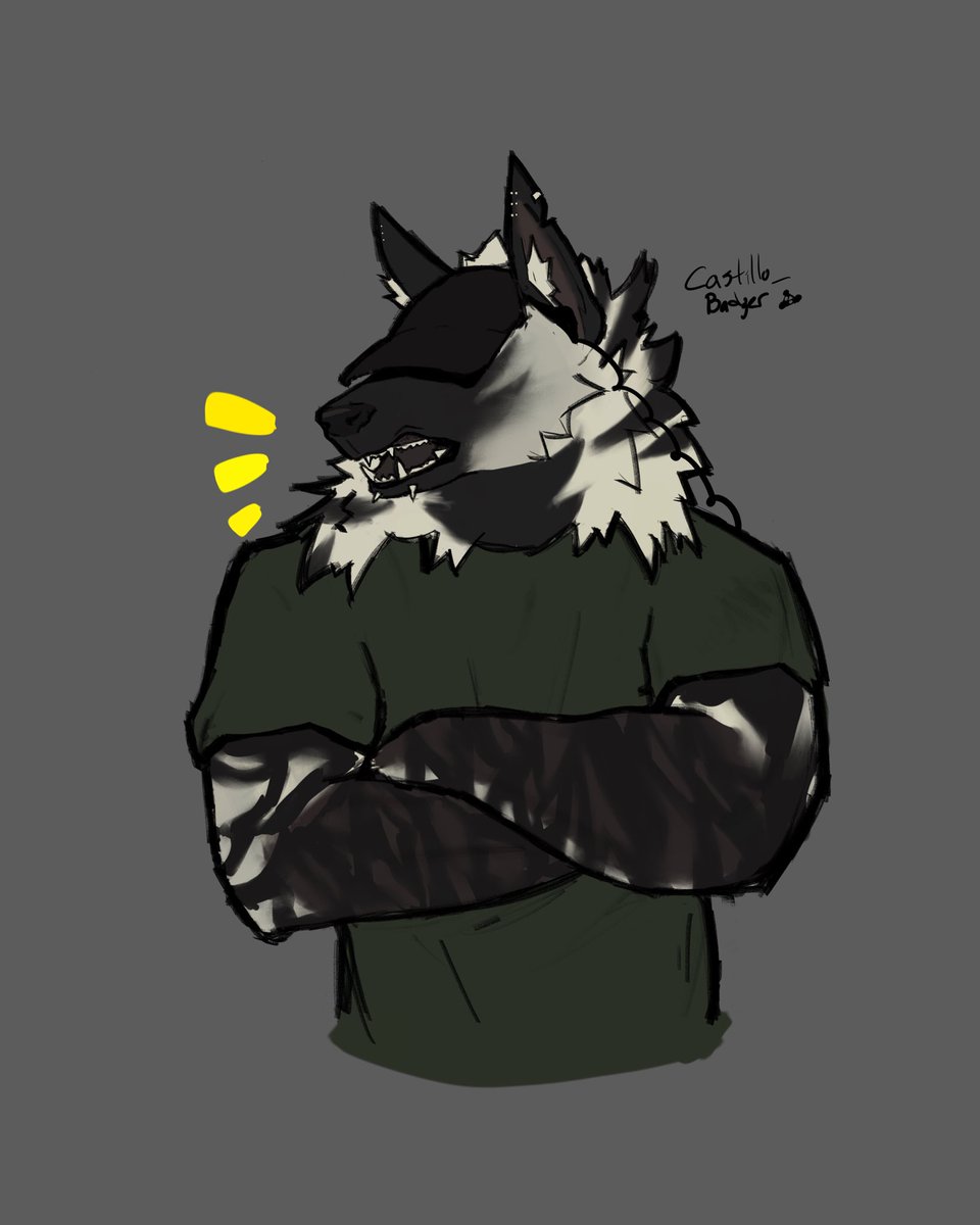 Castillo_Badger's tweet image. Second part of that art trade with @KinqsFool !