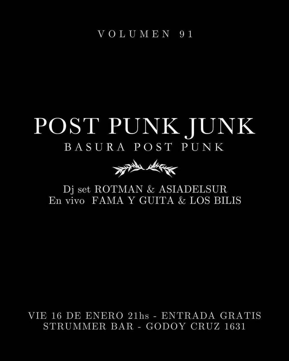 ArkonteRecords's tweet image. ESTA SEMANA: 
😎 Viernes @losbiliss en Strummer, ENTRADA GRATIS. Capacidad Limitada.
😎 Sábado Los Posibles en Moscú, quedan anticipadas en PASSLINE.