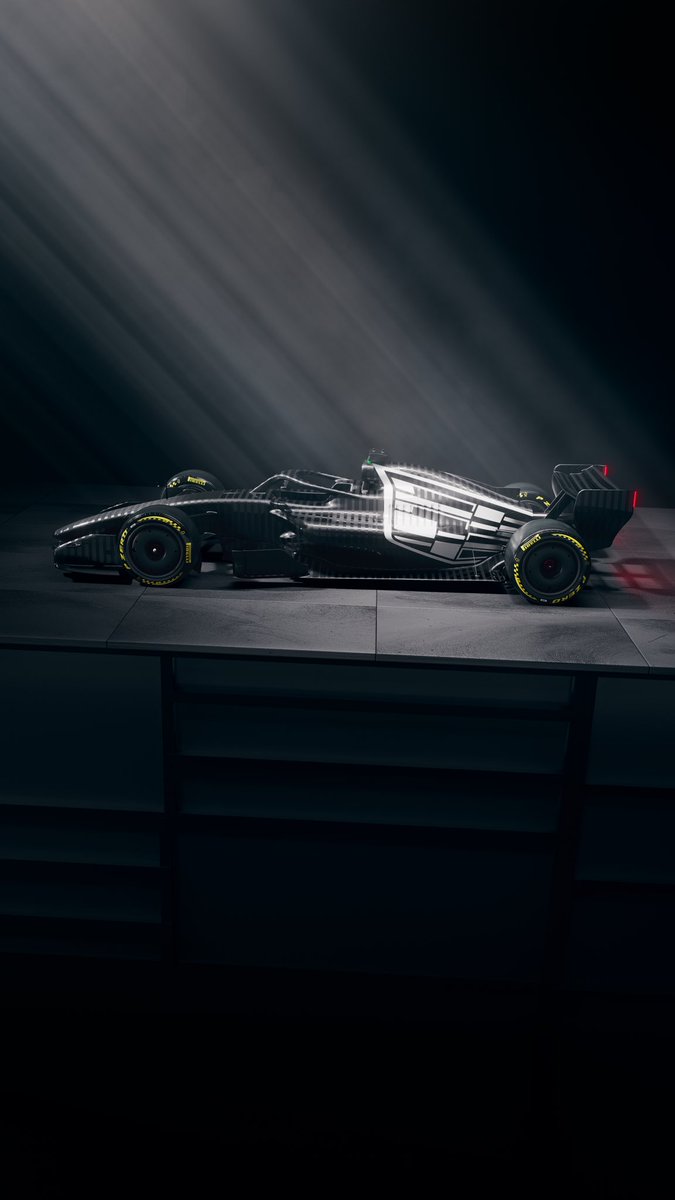 Cadillac's tweet image. The countdown to the grid continues introducing the @CadillacF1 Testing Livery 👀
