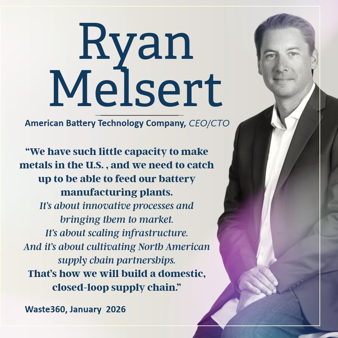 We have remained steadfast in our mission to deliver critical battery metals that support a robust North American supply chain, energy security, and independence. And we've made significant progress.

Redefining how these essential materials are sourced, processed, refined, and