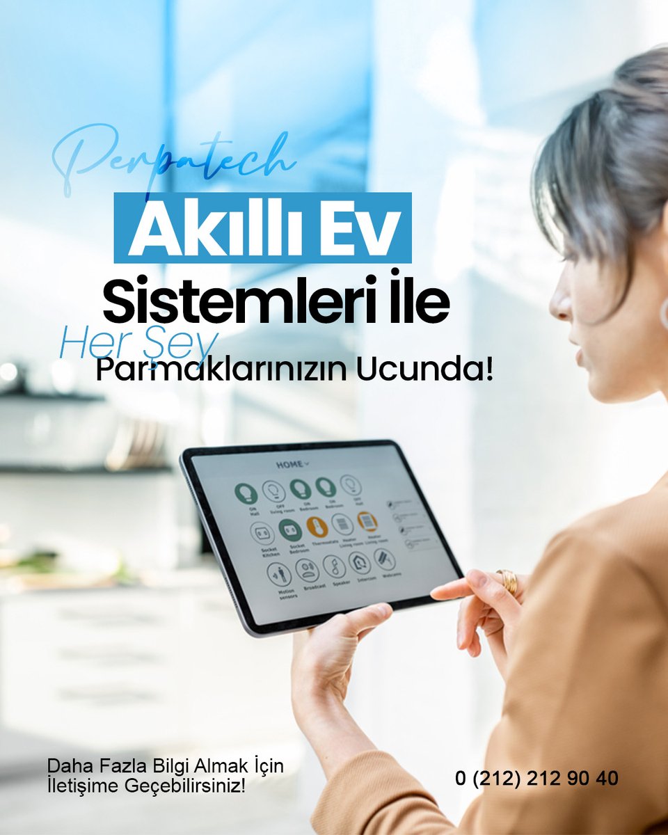 🏠 Tek dokunuşla kontrol, maksimum konfor.
Akıllı Ev Sistemleri ile günlük yaşamı kolaylaştıran, enerji tasarrufu sağlayan ve evinizi daha güvenli hâle getiren çözümlerle tanışın.

🌐perpatech.com
📞0 (212) 212 90 40

#Perpatech #AkıllıEv #AkıllıEvSistemleri #SesaGroup