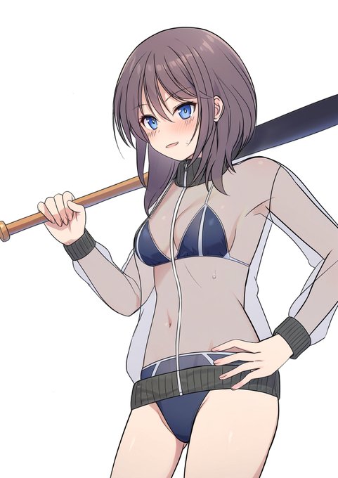 『ビキニシースルージャージ』なる素晴らしいアイデアを拝借した #アリスギアお絵かき (※着彩にAIツールを用いています)