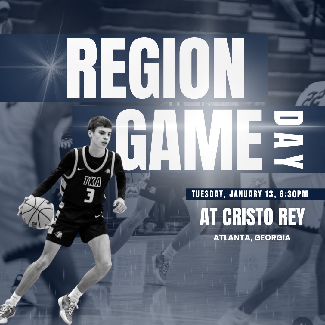 tkambb's tweet image. REGION PLAY TIPS OFF TONIGHT‼️ 

🆚 Cristo Rey Atlanta
📍 Atlanta, GA
⌚️ 6:30pm

#CultureofJoy #Compete