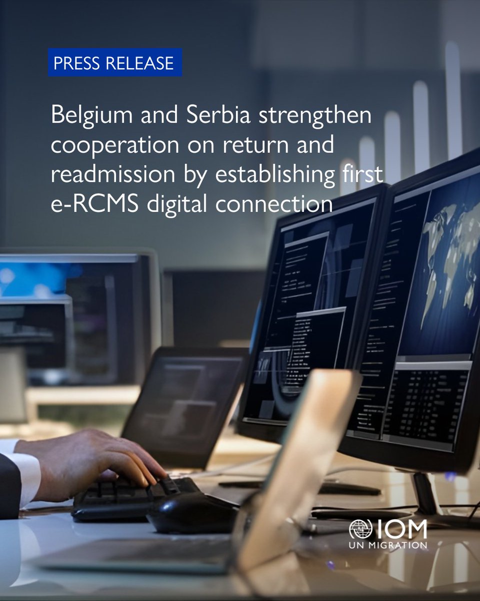 IOMWBalkans's tweet photo. Belgium and Serbia are now digitally connected through #eRCMS, the first-ever digital link between an 🇪🇺 MS and a #WB partner.

The new connection enables secure, efficient and rights-based management of return and readmission cases: https://t.co/QwWLUHs86c

@DanishMFA I #WBCAP https://t.co/qulAiRr1eq