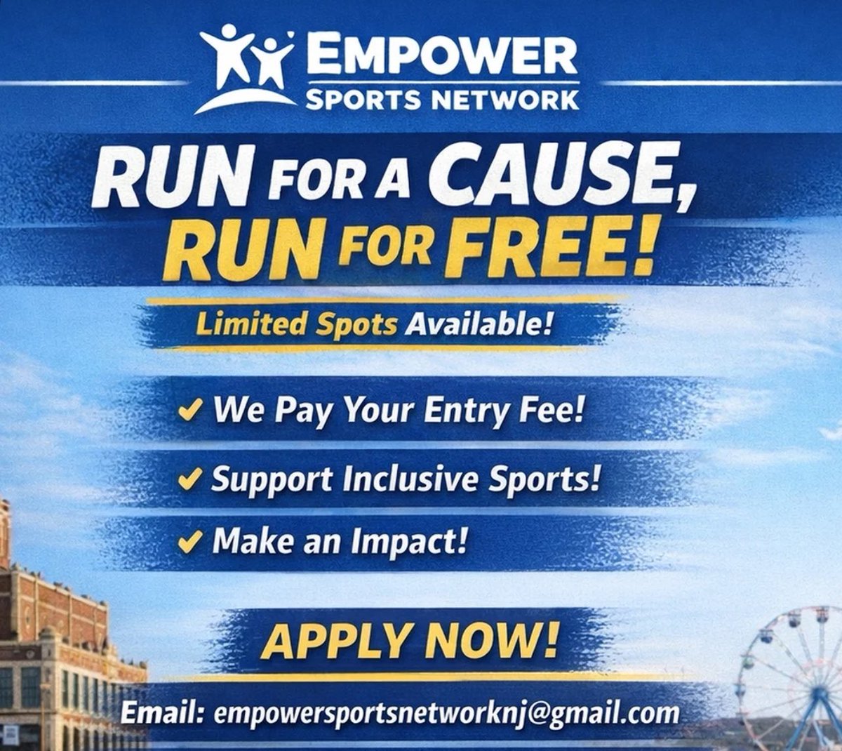JonKalnas's tweet image. You can have your entry fee covered by supporting a New Jersey nonprofit! Info: bit.ly/4qTOC8J @njmilesplit @NJSIAA #jerseyshore #SpecialNeeds #monmouthcounty