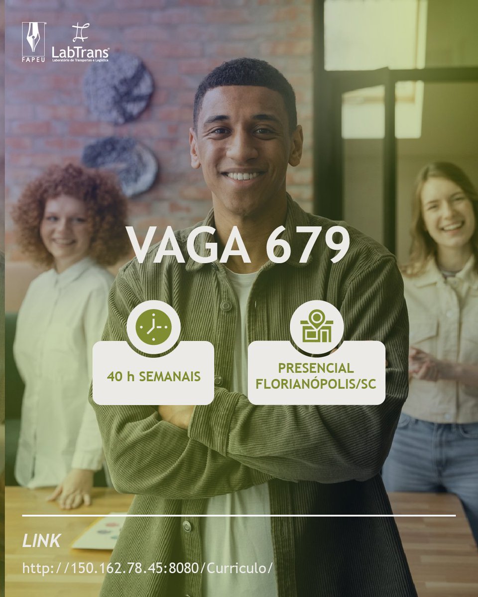 LabtransUFSC's tweet image. LinkedIn
💡 Engenharia Elétrica com foco em Construção Civil? Temos vaga pra você no LabTrans/UFSC!

Se você é engenheiro(a) eletricista e quer trabalhar com projetos modernos usando BIM, essa oportunidade vai te interessar! ⚡

📍 Vaga CLT | Presencial – Florianópolis/SC
🕒 40…