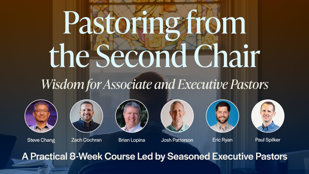 TGC's tweet image. Executive and associate pastors carry a unique weight in the life of a church—translating vision into ministry reality, shepherding teams, stewarding resources, and building systems that allow mission to flourish.