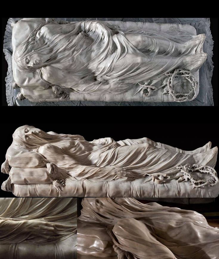 The Veiled Christ (Cristo velato) by Neapolitan artist Giuseppe Sanmartino, completed in 1753.