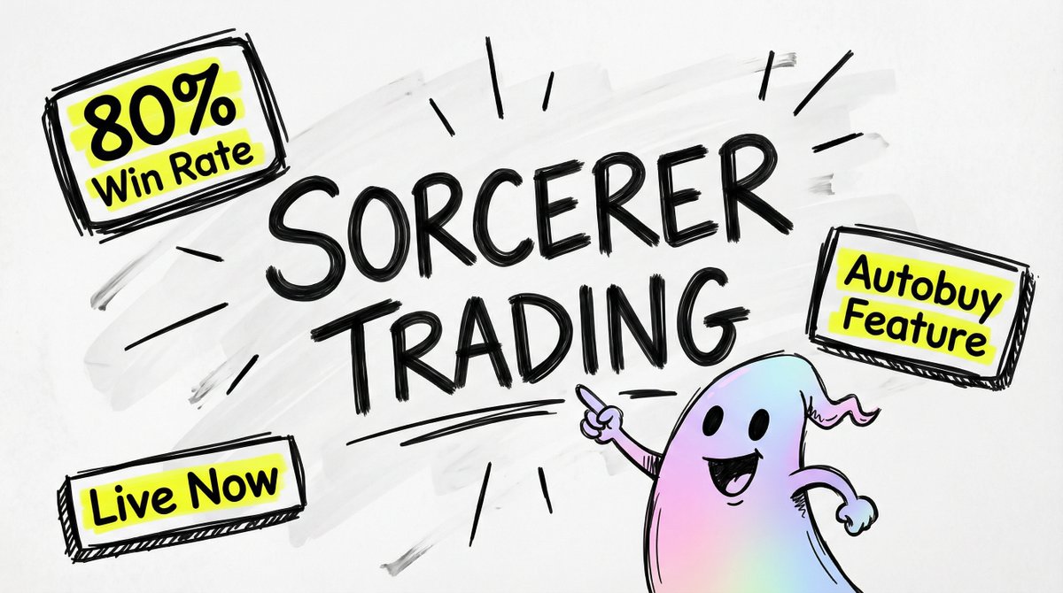 Why I'm Bullish on <a href="/SorcererTrading/">Sorcerer</a>  Trading

◈ They're launching with 80% win rate calls, a custom autobuy feature that actually works, and infrastructure most platforms dream about.

Let me explain why this matters. 🔮 

@Superteam -  <a href="/SuperteamBR/">Superteam Brasil</a> - <a href="/SorcererTrading/">Sorcerer</a>