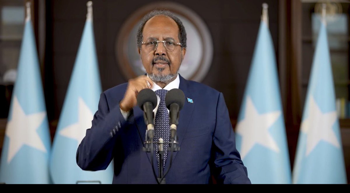 sntvnews1's tweet photo. In his national address on Tuesday, President @HassanSMohamud said that to safeguard the sovereignty and unity of the country, the government took bold decisions to nullify cooperation agreements with the #UAE. https://t.co/EmNzddPDcQ