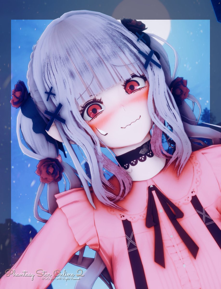 #PSO2NGS_SS #夜明けの吸血鬼アンゼリカ 
『 また来ちゃったの？ 』