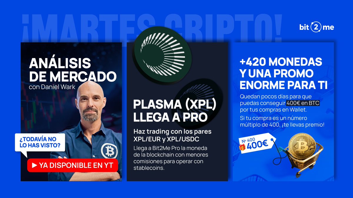 👋 ¡Primer Martes Cripto del 2026! 🎉 🚀 Recuerda que ya puedes operar con  Plasma (XPL) en Pro con sus pares a EUR y USDC. 🔥 Queda poco para que  acabe nuestra