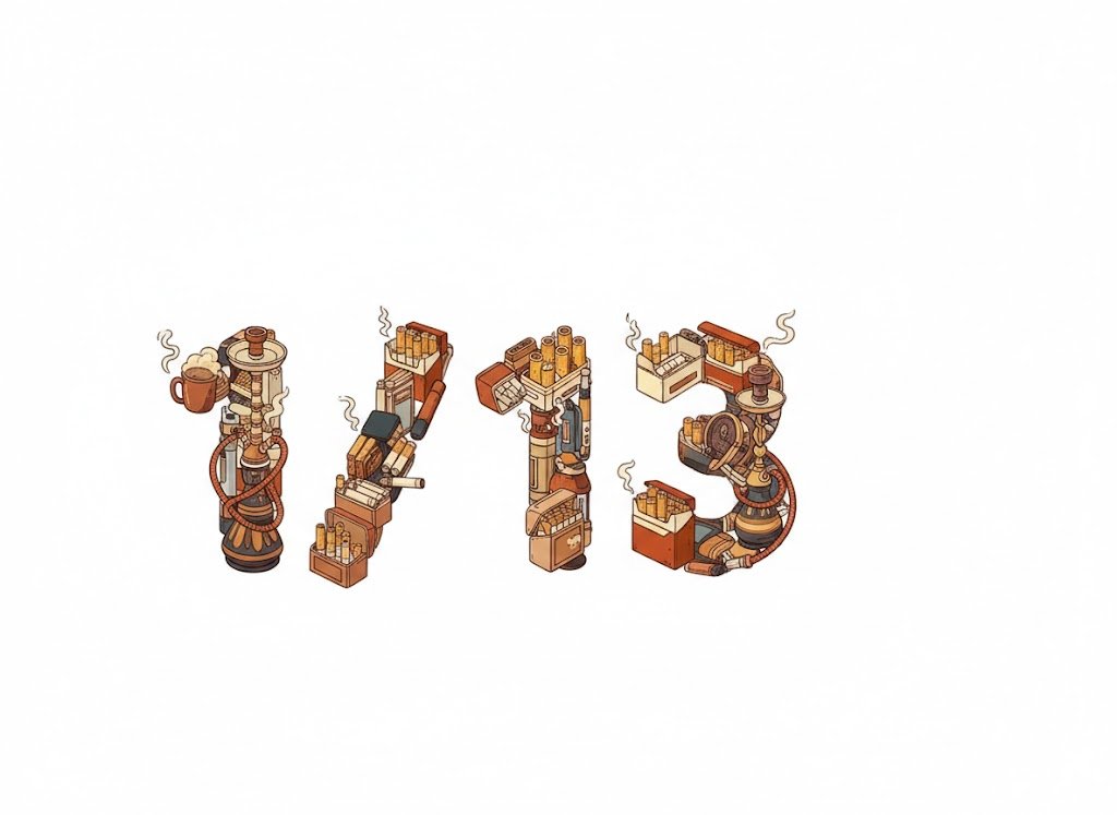 1/13　たばこの日
Bananaさん1とか/はシンプルにタバコ一本で表現すると思ってた、資料画像の要素詰めるだけ詰め込んでいて、好き。
#AIart nijijourney NanoBanana