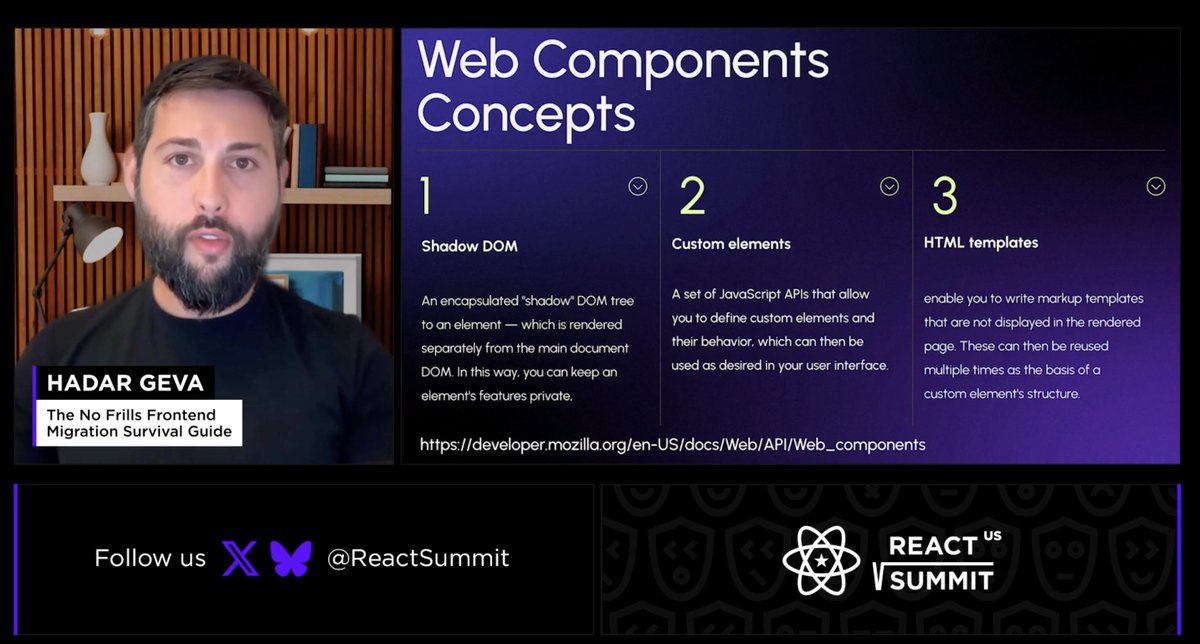 ReactSummit's tweet image. Interesting thoughts from Hadar Geva on migrating a large frontend application from #AngularJS to #React.

A gradual approach is key to success, addressing challenges like routing systems, state consistency, and bundle size:  gitnation.com/contents/the-n…