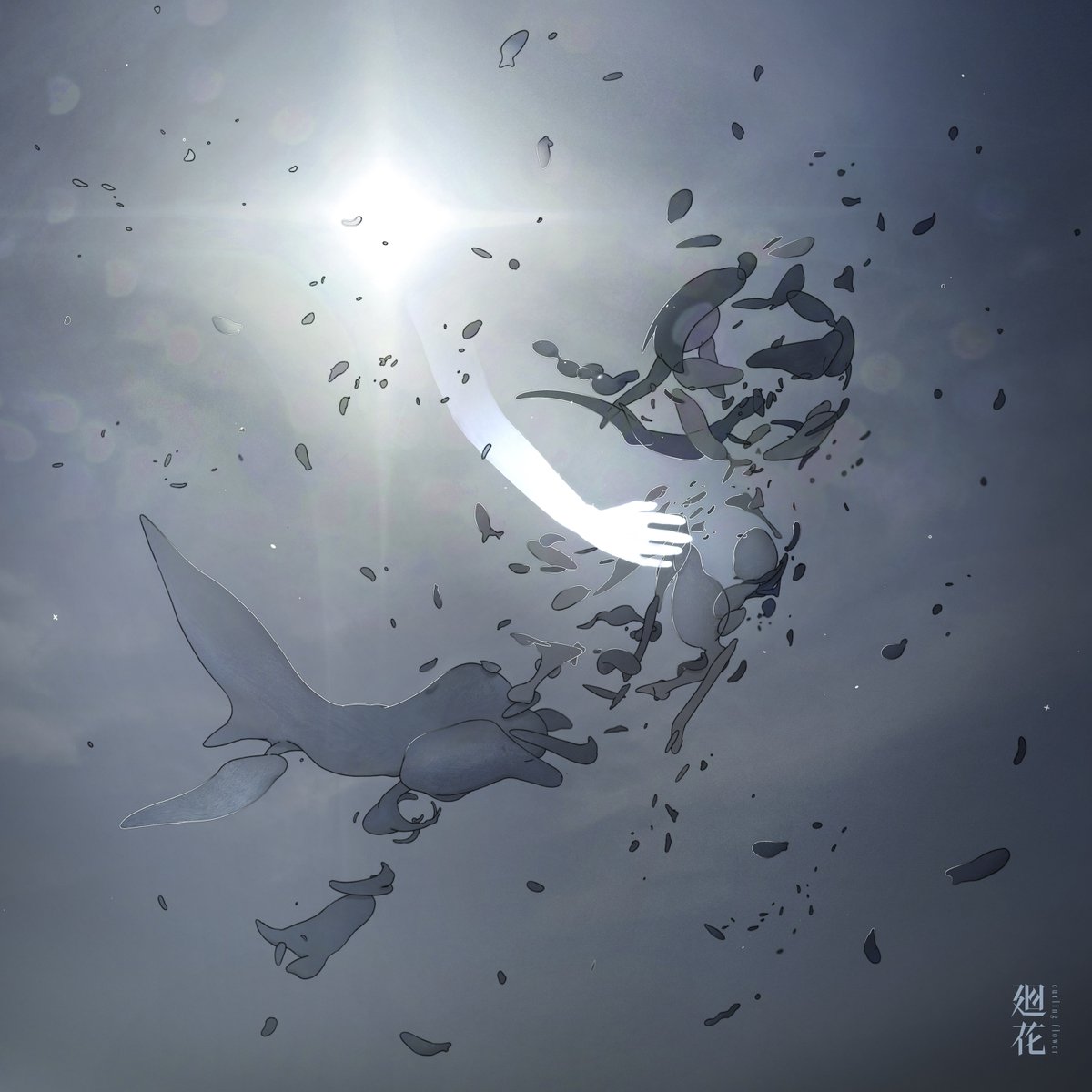 qurux2_flower's tweet image. 【 #廻花 - 「 人魚 」 配信リリース🌸】

本日、1月14日(水)に活動2周年を迎え
記念シングル「人魚」を配信リリース!!

「人魚」
作詞・作曲：廻花
編曲：及川創介
ジャケットデザイン：米澤柊

🎧各種配信サイト
zula.link-map.jp/links/kaika_me…

廻花スタッフ