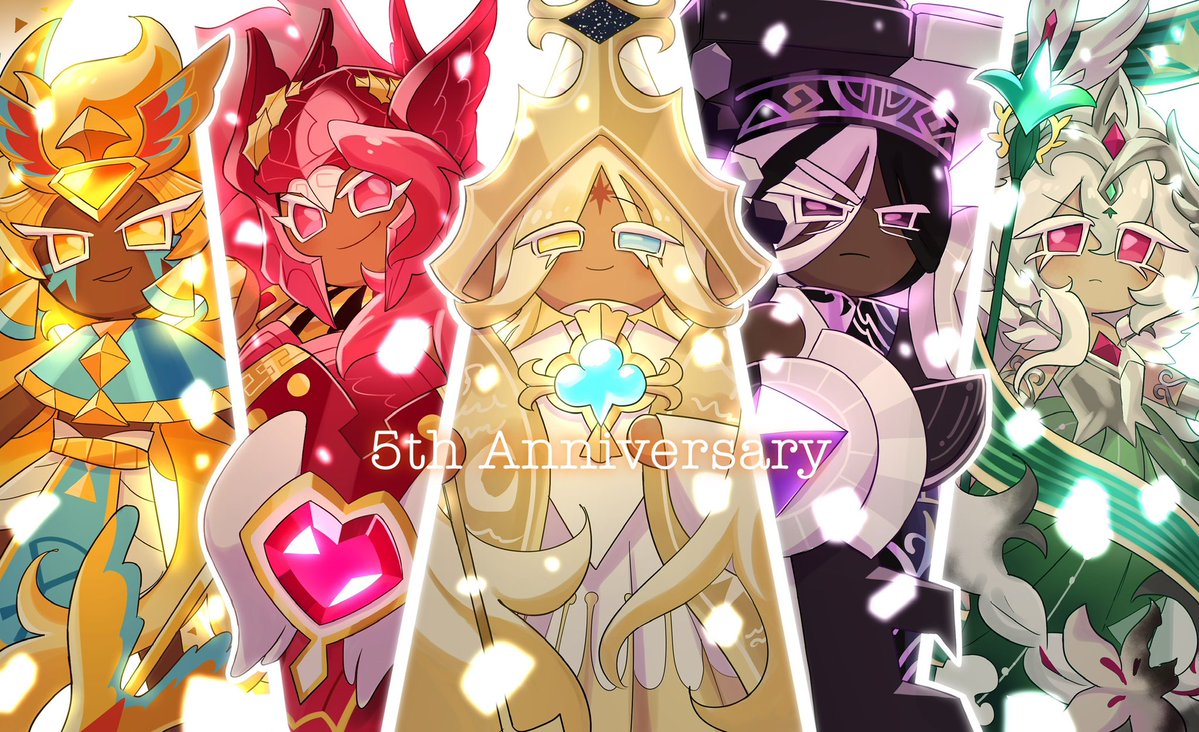 クッキーランキングダム5周年ファンアートを描きました🎉
#cookierunkingdom