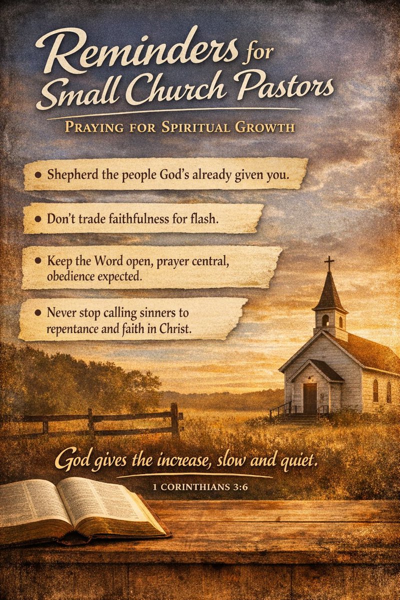 Discipleship &amp; Church Growth aren’t the product of some magic formula, but the work of God’s Spirit through the consistent and regular witness of faithful pastors leading their local churches. #Discipleship #ChurchGrowth
