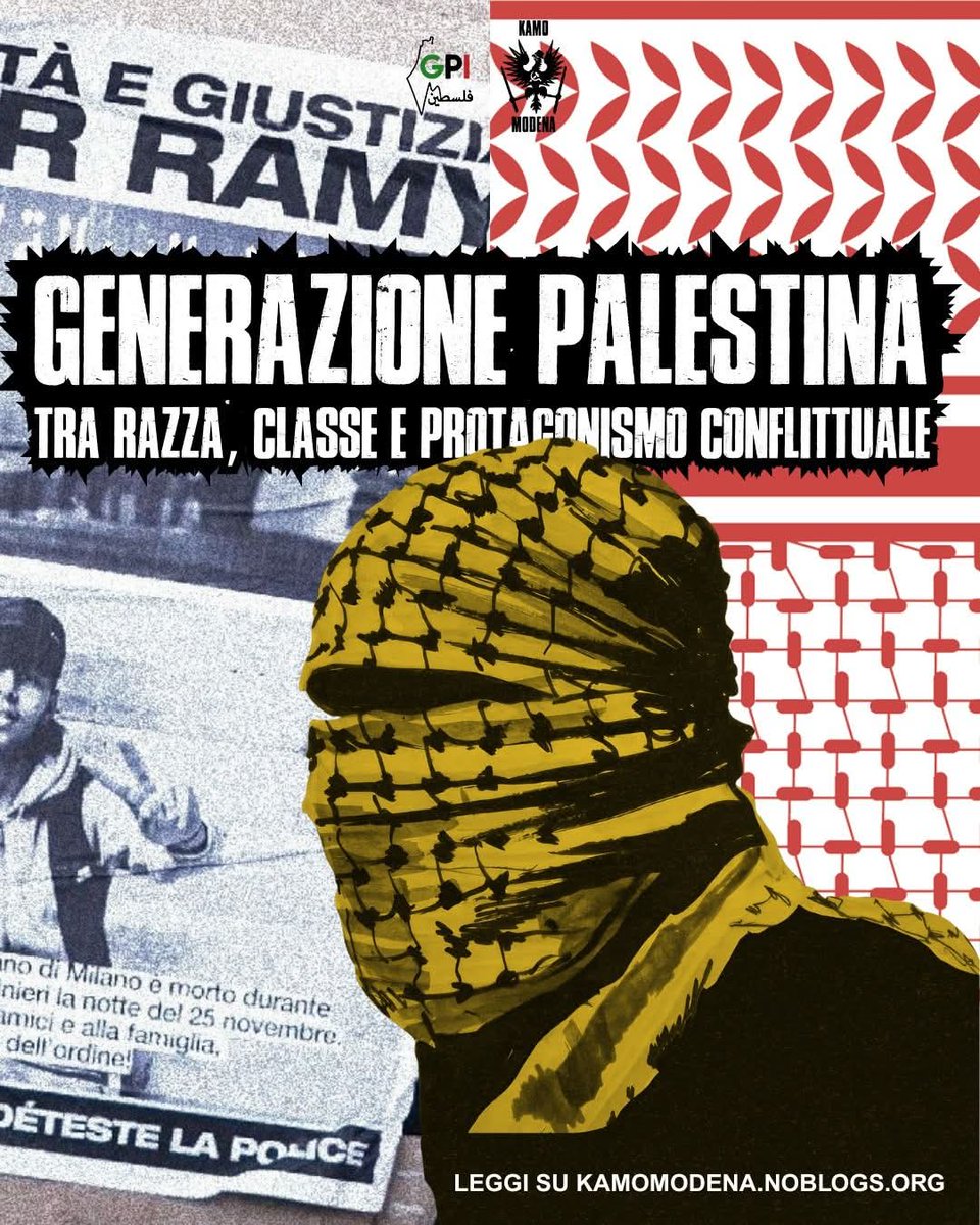 ModenaKamo's tweet photo. Per molti giovani la Palestina non è lontana, è parte della propria storia familiare, dei racconti ascoltati a casa, delle ingiustizie subite a scuola, nelle questure, nei negozi, nelle istituzioni.
#Kamo #Modena #Palestina 

https://t.co/KPpyhfj7nw https://t.co/Hk6D1NplRo