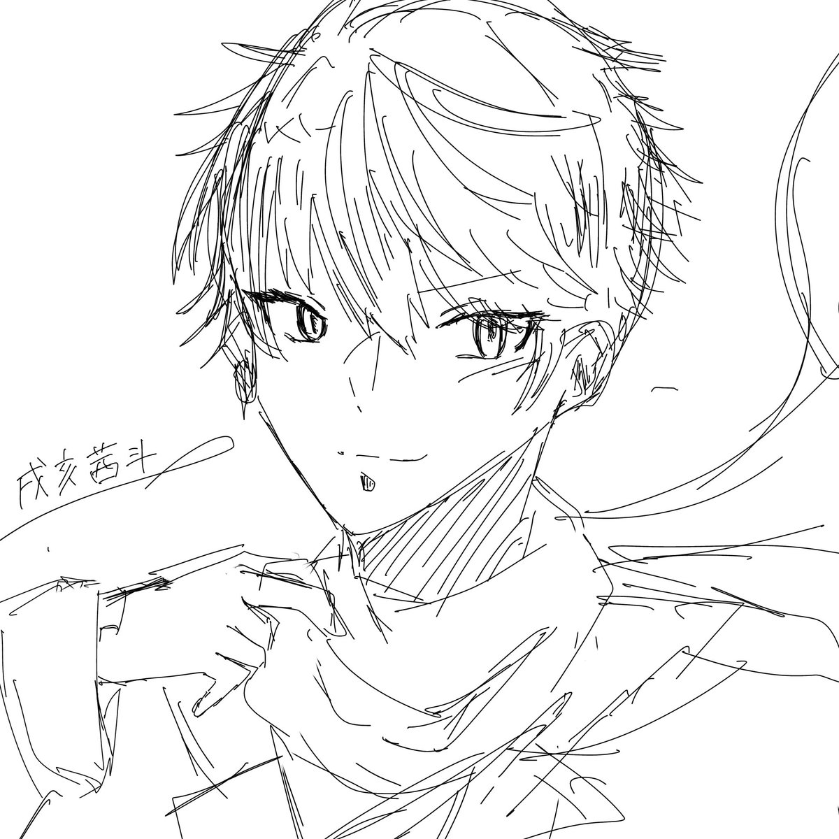 #戌亥らすと
久々に声聞けた喜びで書いちった✨
<a href="/inui_sento/">戌亥 茜斗@綺羅星</a>