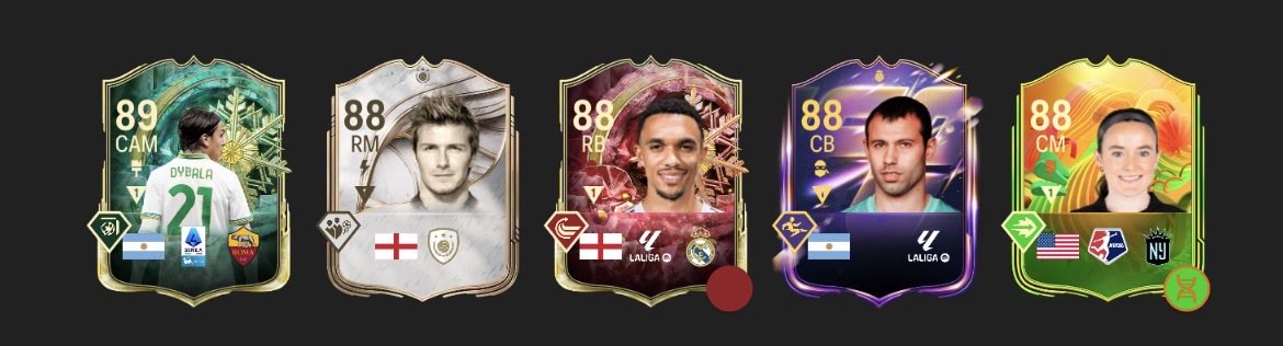 Made a few changes. Looking for defenders during toty