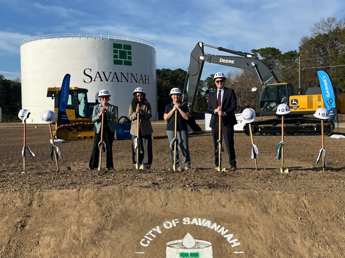 Last Friday, GEFA Executive Director Trey Bennett joined the city of Savannah for the groundbreaking of the I&amp;D Water Treatment Plant expansion. The project received a $146M GEFA loan as part of Georgia’s $500M+ investment in water infrastructure for coastal Georgia.