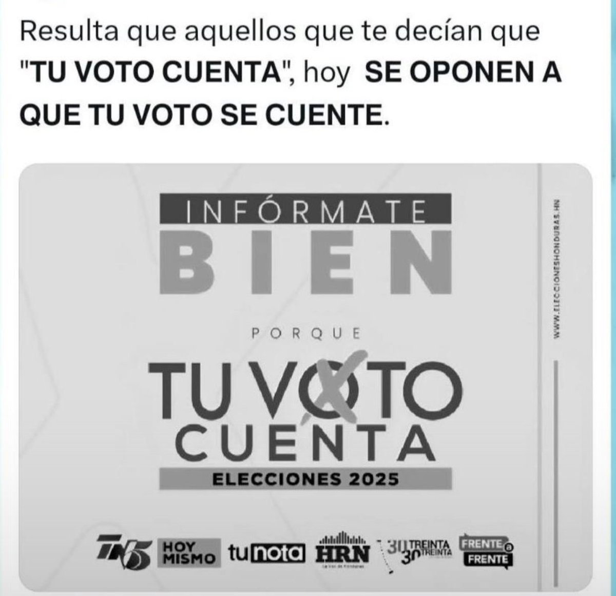alejandralunahn's tweet photo. La manipulación del proceso electoral no solo daña la confianza del pueblo, sino que transforma la falsedad en un recurso político que erosiona la institucionalidad del país. https://t.co/A1CiUTgcqy