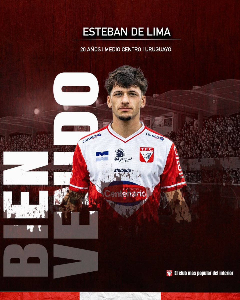 ✔️ 𝖡𝖨𝖤𝖭𝖵𝖤𝖭𝖨𝖣𝖮 𝖤𝖲𝖳𝖤𝖡𝖠𝖭 

Esteban De Lima es la decimotercera incorporación de cara a la temporada 2026.