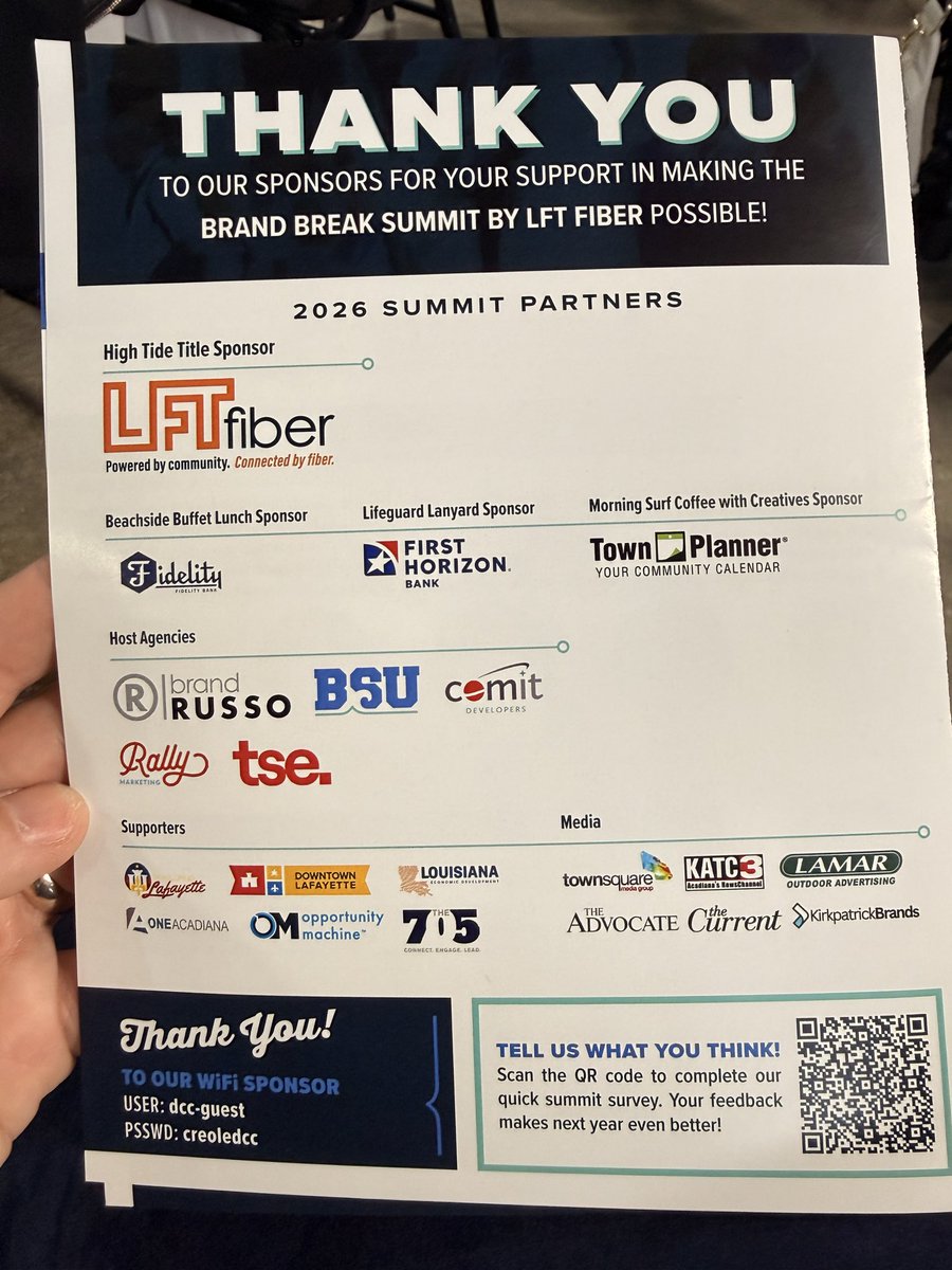 We are proud to serve as the High Tide Title Sponsor of the Brand Break Marketing Summit.

Surrounded by creative minds, collaboration, expertise, and market knowledge, genuine inspiration emerges.

#Collaboration #CreativeMarketing