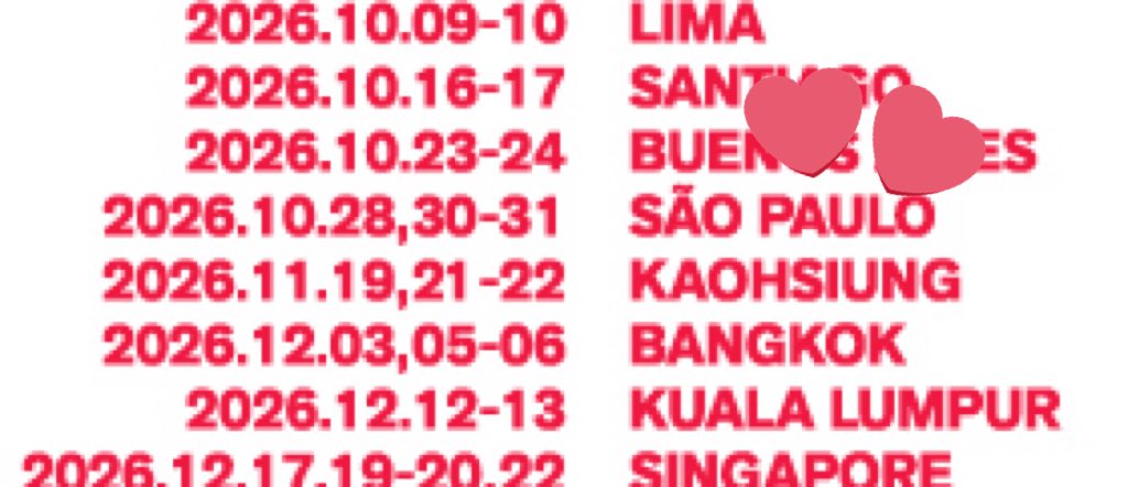 📰🚨 E TEREMOS BTS NO BRASIL! 🇧🇷🗣️🗣️🗣️

🗓️: 28, 30 e 31 de outubro de 2026 em SÃO PAULO

VENCEMOS MUITO, B-ARMYS 😭💜

BTS WORLD TOUR IS COMING
BTS COMEBACK IS COMING
#BTSComeback2026