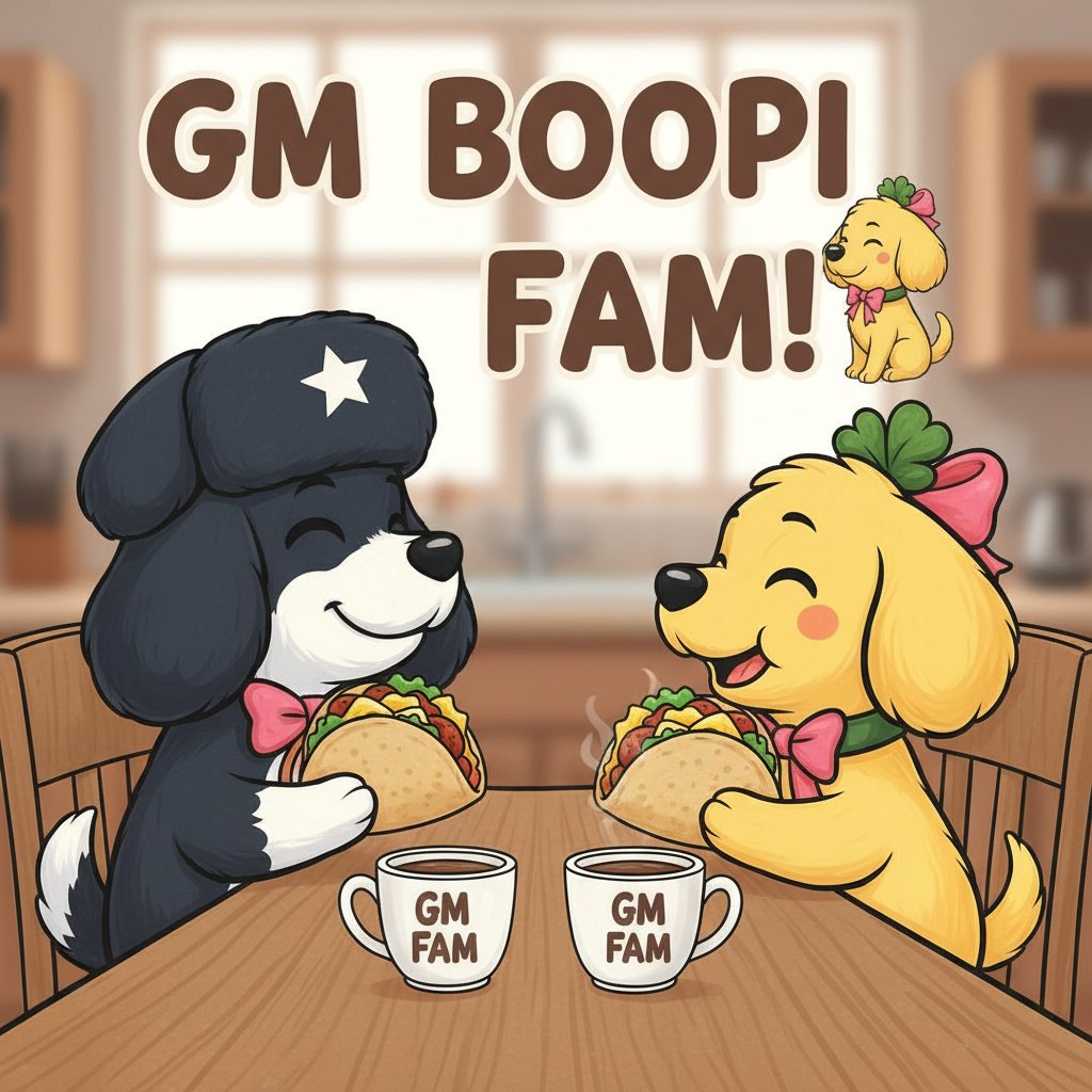 GM $BOOPI FAM + CT! 🌮🔥 HAPPY TACO TUESDAY! YOU KNOW WHAT US #BOOPIMFERS DO—WE EAT THOSE DIPS AND TURN UP IN SPACE! 🚀 SPACE NIGHT TONIGHT, SO PULL UP AND LETS SEND IT!
<a href="/BoopiOnSOL/">BOOPI</a> <a href="/MrOriginalKhan/">𝕂ℍ𝔸𝔸ℕ💜</a> <a href="/dieselbydie/">Judeyblue.tgn</a> <a href="/Omar2082043/">KillaOmZ🇨🇦</a> <a href="/ErinRae87/">LadyRuski🫀</a> <a href="/sammylivin59/">saⓂ️my ∞ KIN</a> <a href="/kintom_/">kintom_1st</a> <a href="/Mayowa550/">⚡ƬӨMƬӨM (🍯) 🧌 𓃵</a>