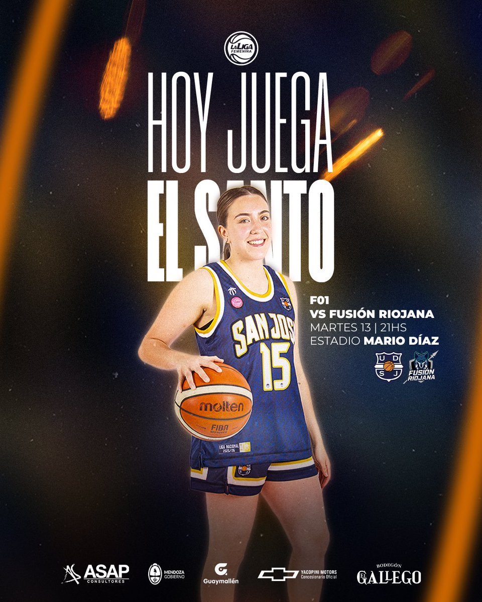 💥 ¡𝗛𝗢𝗬 𝗝𝗨𝗘𝗚𝗔𝗡 𝗘𝗟𝗟𝗔𝗦! 

📆 La liga femenina - fecha 01.
🆚 Fusión Riojana.
🕐 21:00 Hs.
🏟️ Mario Díaz. 

¡Vamos San José! 🤍💙

#LaLigaFemenina