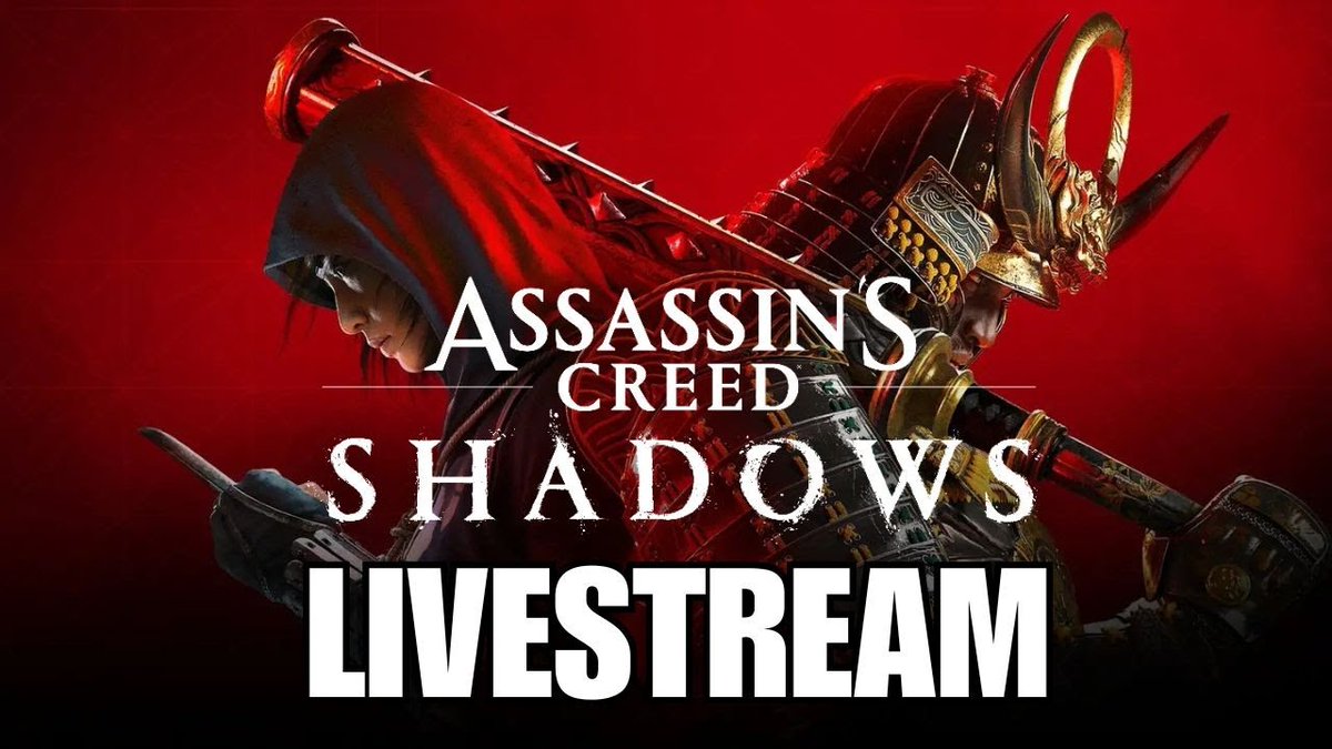 LIVE NOW!!! Let's try this again. Shinobi Secrets &amp; Samurai Swords! Assassin's Creed Shadows Continues. 
Let's see how stealthy I can be today. 

TWITCH twitch.tv/mike_hero 

RT &amp; Share Plz!