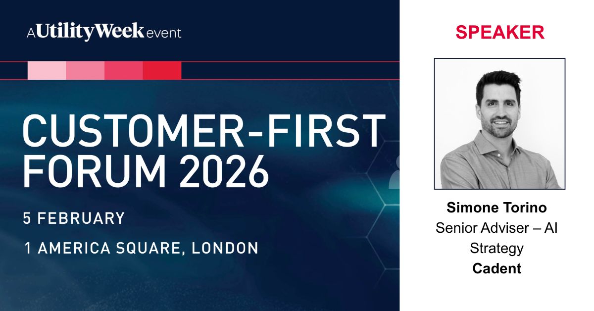 UtilityWeek's tweet image. Find out how to optimise your AI use on the backend of customer operations with Simone Torino, Senior Adviser – AI Strategy at Cadent Gas at the Utility Week Customer-First Forum taking place 5 February in London bit.ly/4odxUQv
#CustomerFirstForum
#customer #utilities