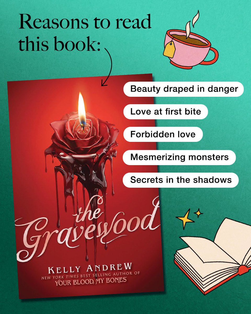 ireadya's tweet image. Scarce resources, dangerous alliances, and secrets that could destroy her... You're going to want to sink your teeth into The Gravewood by Kelly Andrew, -preorder your copy now.