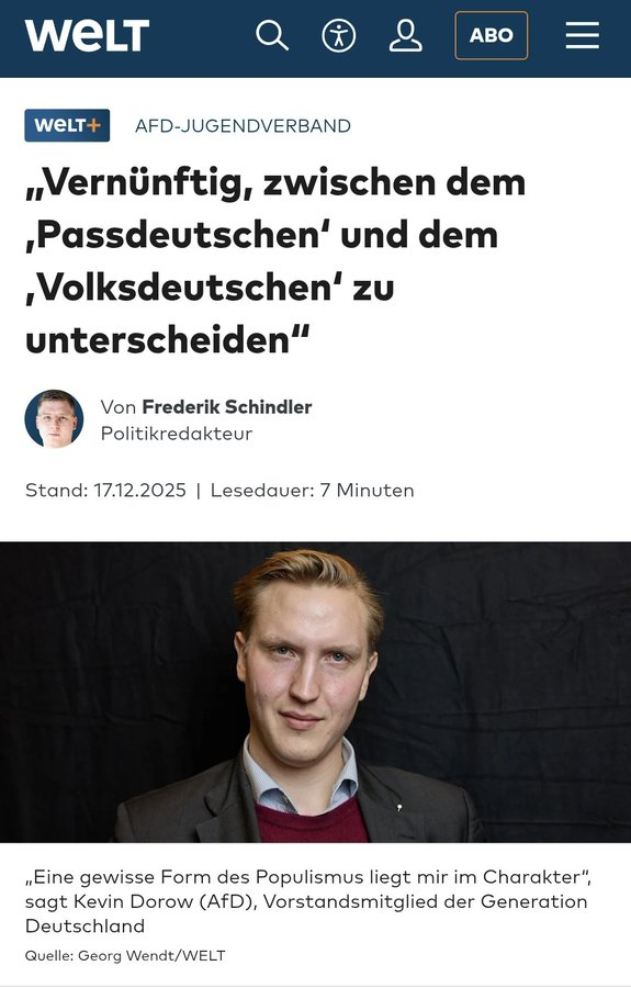 FrogmasterL's tweet image. WELT hat sich eindeutig positioniert.