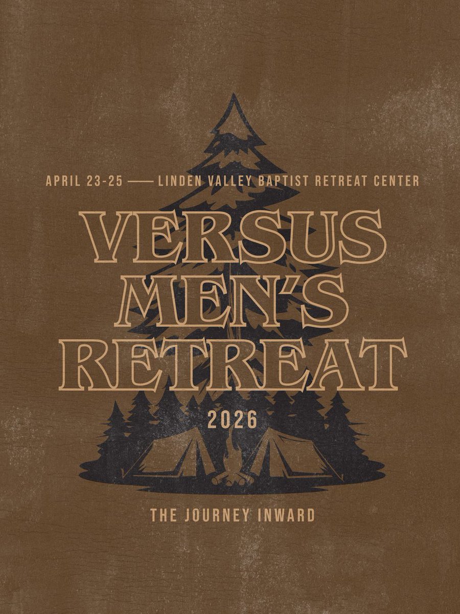 rhcc's tweet image. Men, registration is open for the Versus Men’s Retreat The Journey Inward, April 23–25 at Linden Valley Baptist Retreat Center. Get away, slow down, and make space to hear from Jesus. Tent or hotel lodging included. Spots are limited. Ages 16+.
👊 rollinghills.church/events