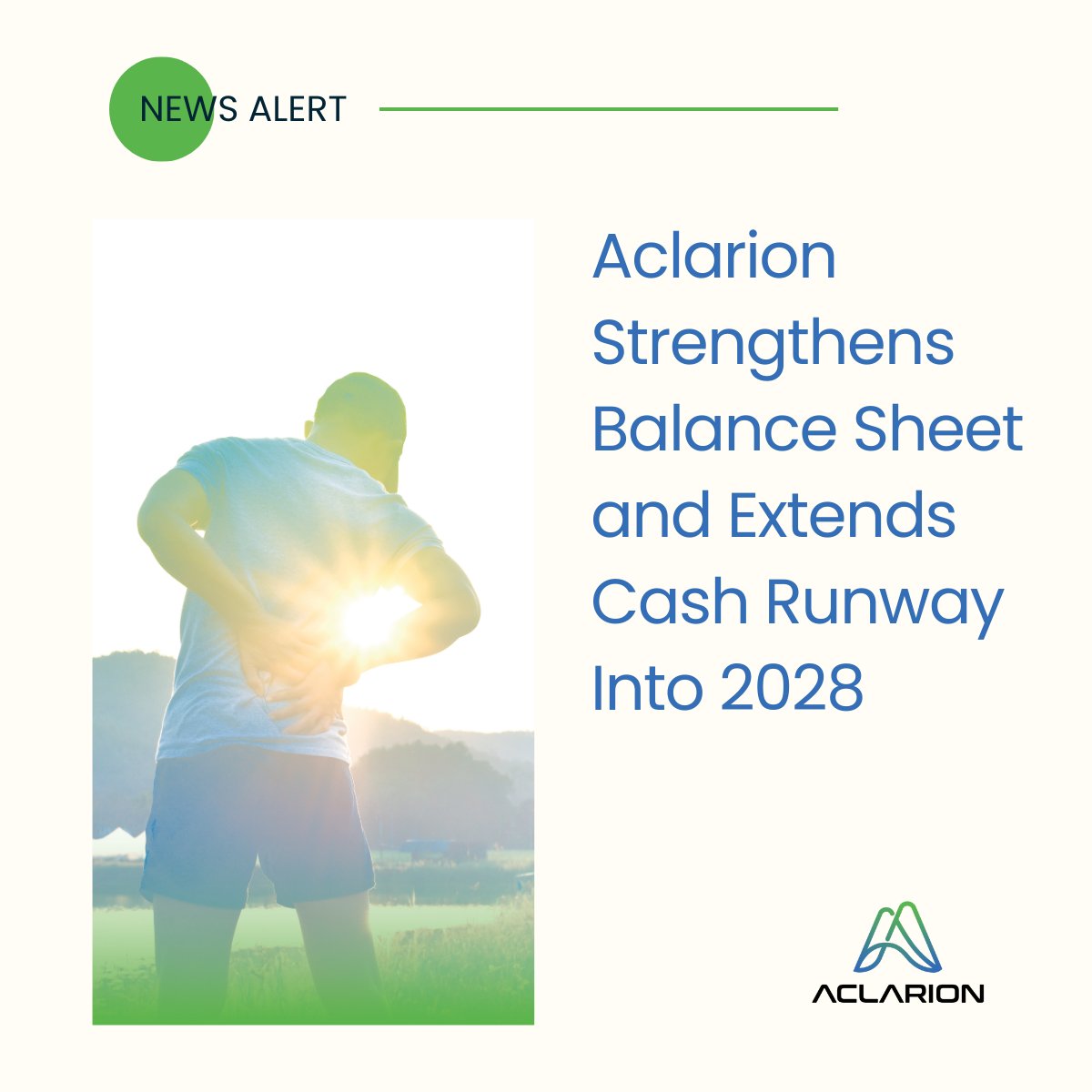 Aclarion strengthens its balance sheet and extends cash runway into 2028. We are focused on expanding adoption of Nociscan, deepening clinical evidence, and building strategic relationships that drive durable growth for patients. Read more: bit.ly/3NjPqVV $ACON